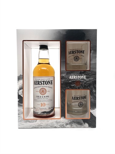 Aerstone 10yo Sea Cask 40% Geschenkverpakking + 2 glazen