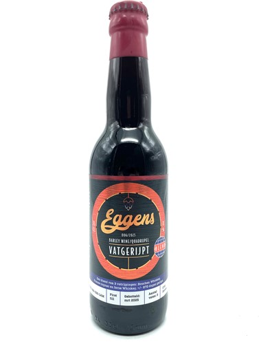 Eggens 006/2025 Barley Wine/ Quadrupel Vatgerijpt Heaven Hill Bourbon, Cognac & Whiskey