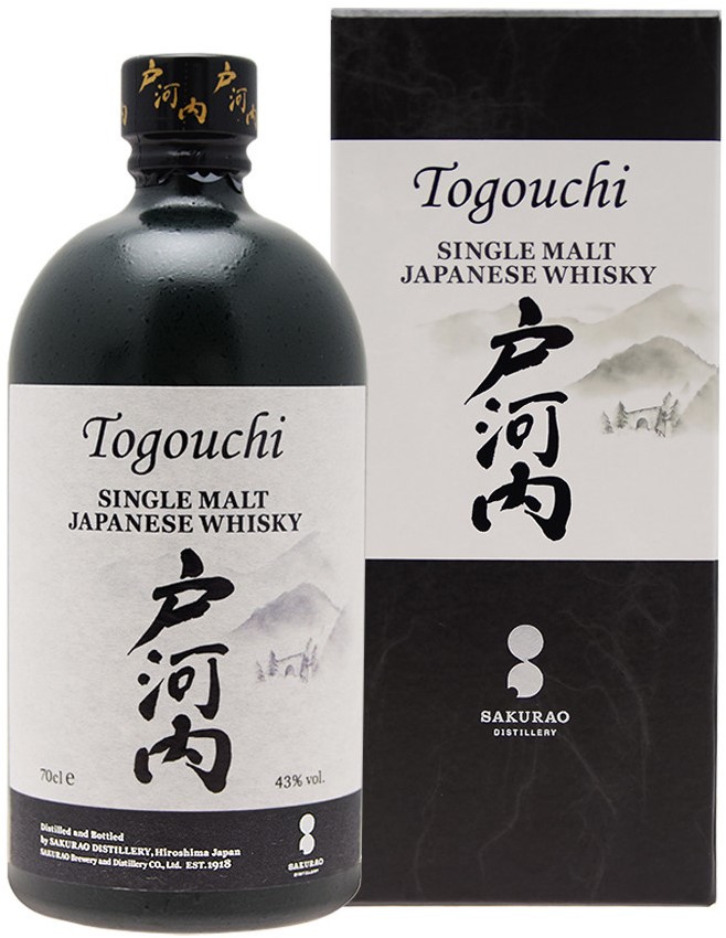 【カズ】Togouchi シングルモルトウイスキー JAPANESE Togouchi Single Malt 40% Het Whisky Huis - Berendsen